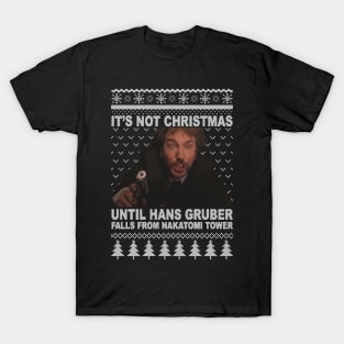 Hans Gruber Ugly Christmas Sweater T-Shirt